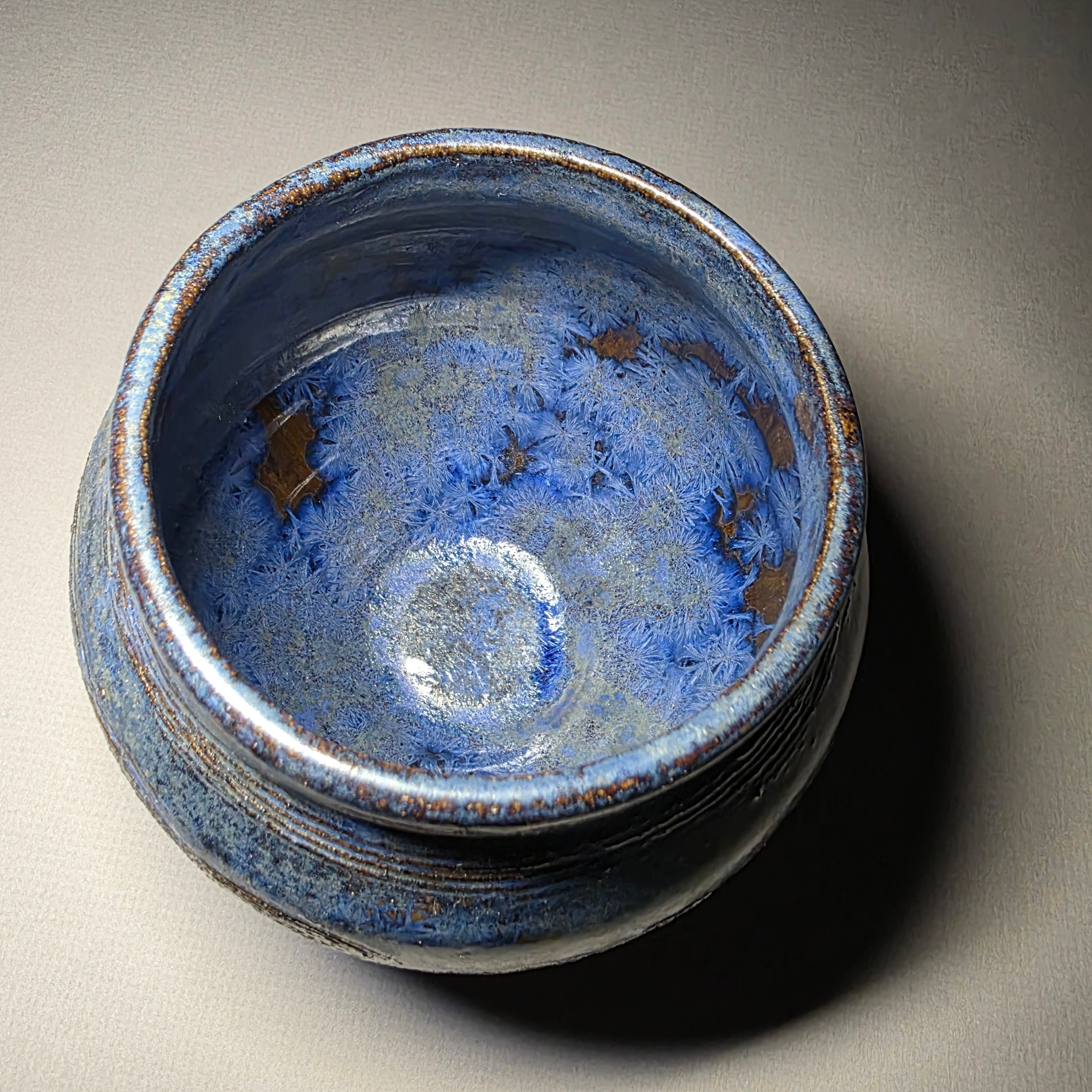Blue crystalline vase - Image 2